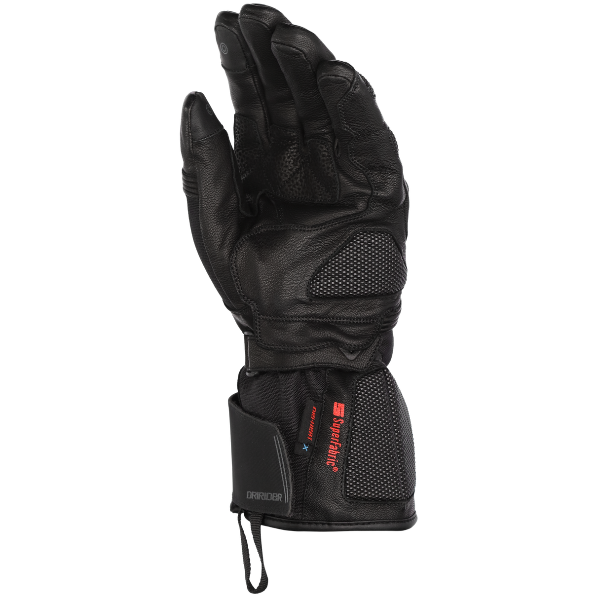 DriRider Phoenix Heated Black Womens Gloves [Size: SM] [INTERNAL]