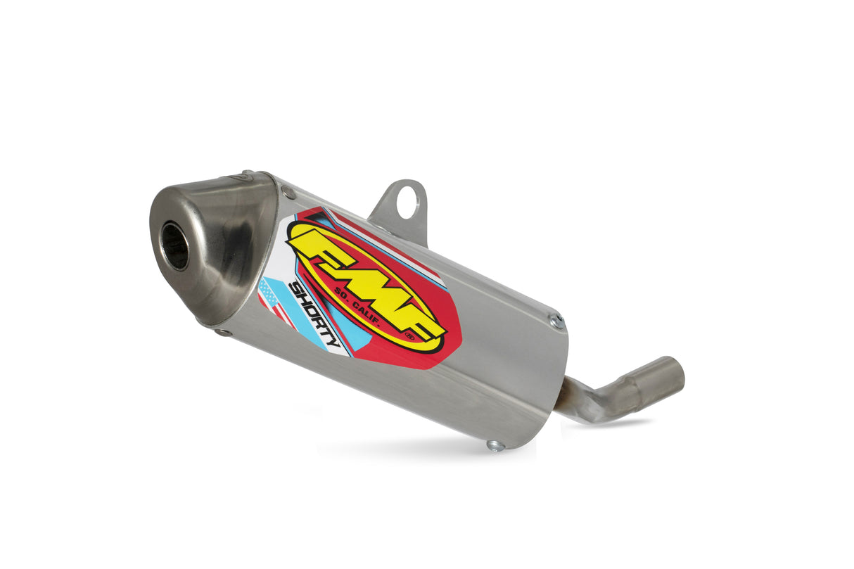 FMF Racing Powercore 2 Shorty Aluminum Muffler w/Stainless End Cap for Honda CR80R 96-02/CR85R 03-07