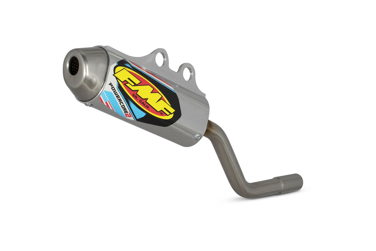 FMF Racing Powercore 2 Aluminum Muffler w/Stainless End Cap for Kawasaki KX65 03-24/Suzuki RM65 03-05