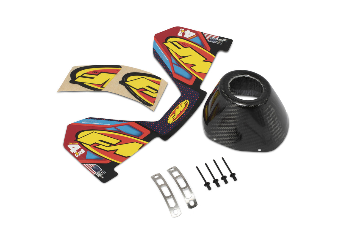 FMF Racing RCT Carbon Replacement End Cap Kit for Powercore 4/Q4/Factory 4.1 RCT Mufflers