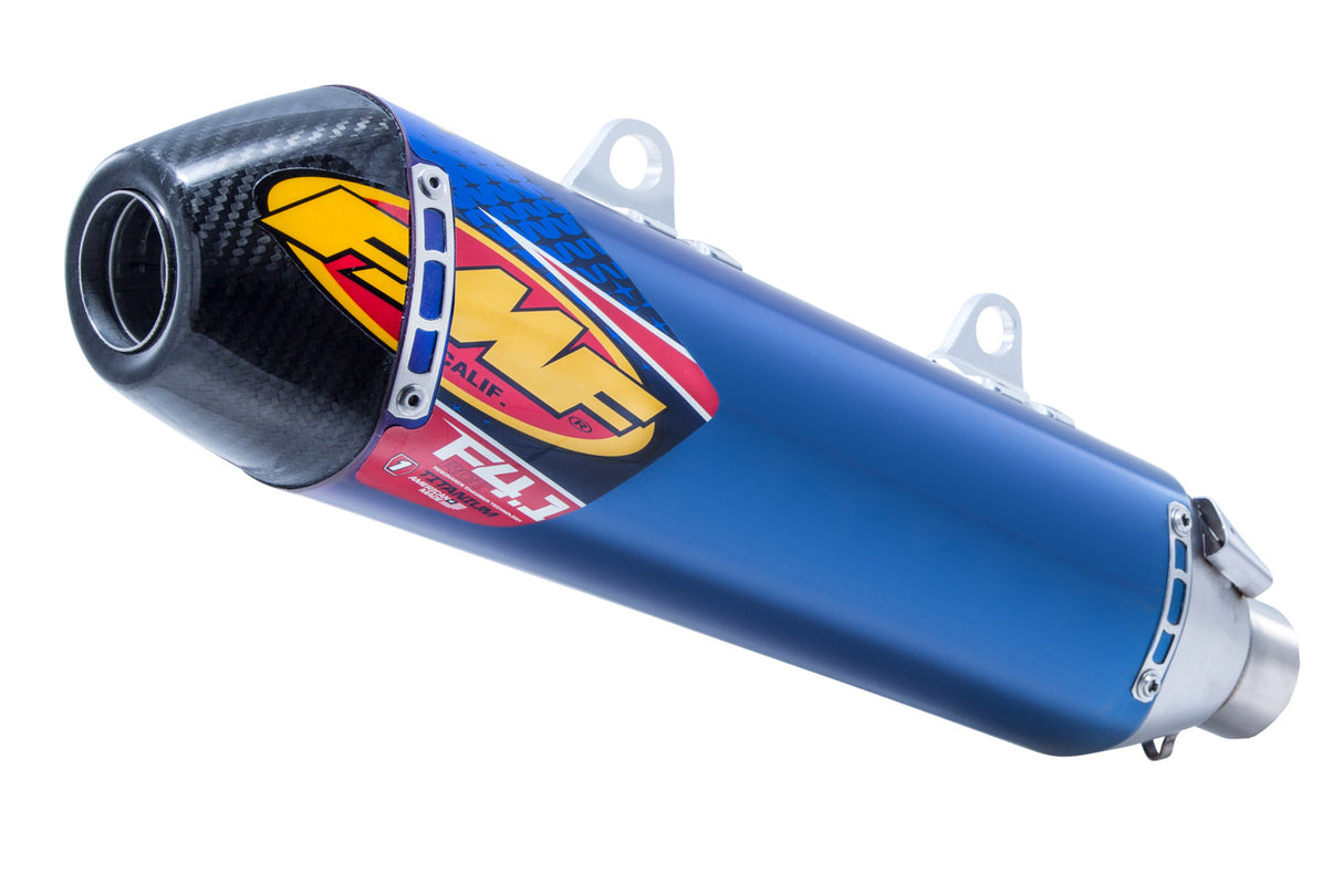 FMF Racing Factory 4.1 RCT Blue Anodized Titanium Slip-On Muffler w/Carbon End Cap for KTM 09-16/Husqvarna 14-16/Husaberg 13-14 Models