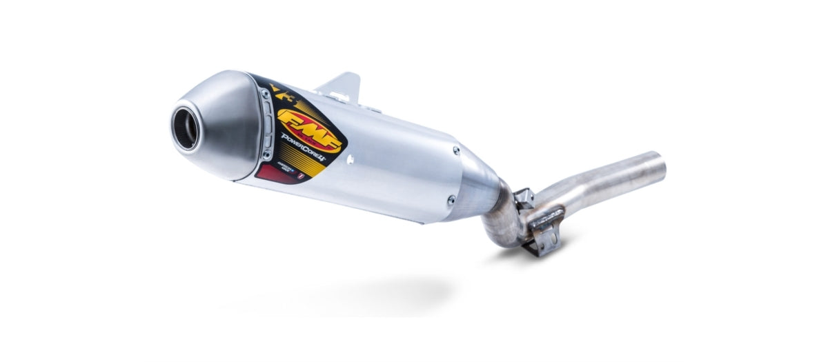 FMF Racing Powercore 4 Hex Aluminum Slip-On Muffler w/Stainless End Cap for Yamaha YZ450F 14-17/YZ450FX/WR450F 16-18