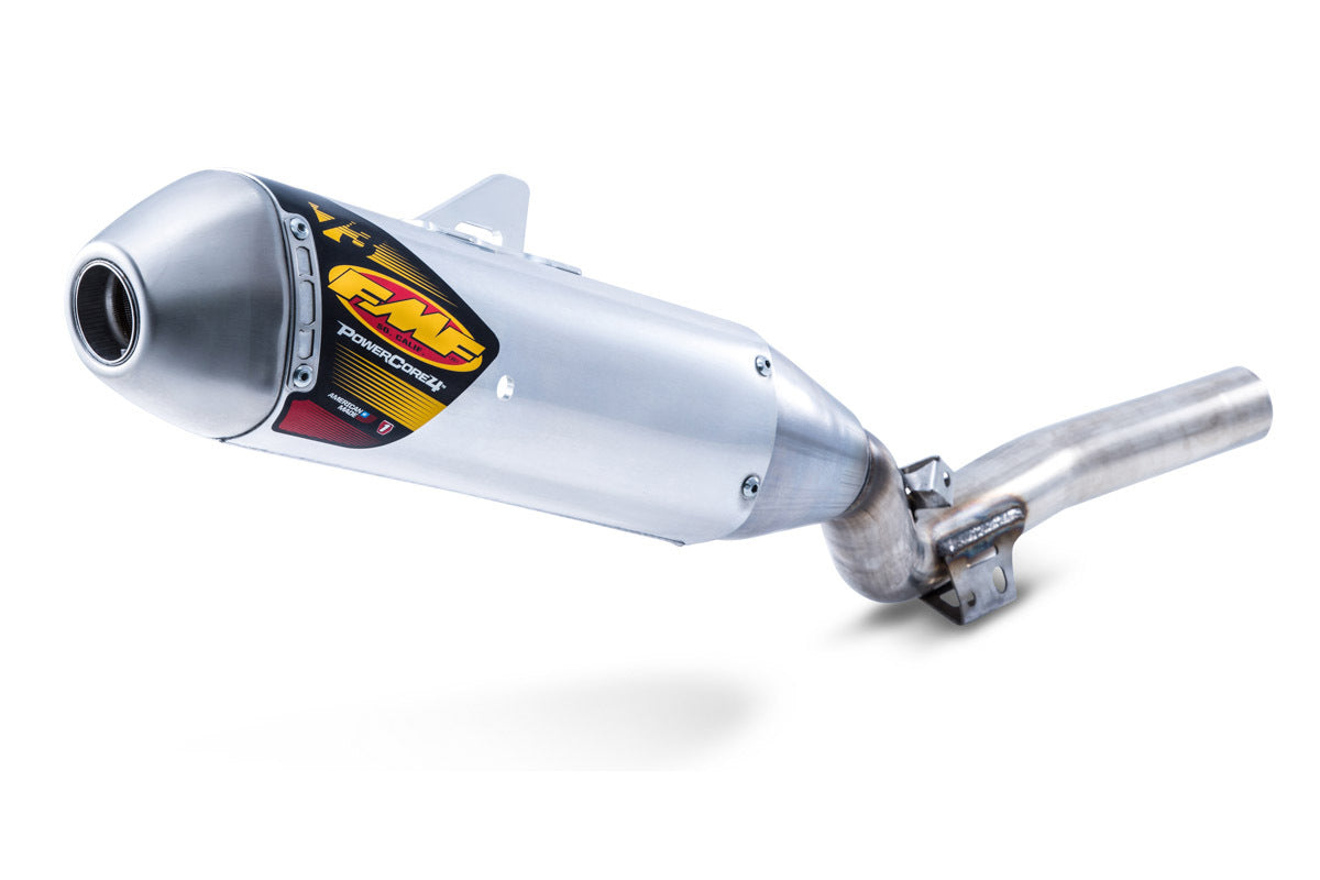 FMF Racing Powercore 4 Hex Aluminum Slip-On Muffler w/Stainless End Cap for Yamaha YZ250F 14-18/YZ250FX/WR250F 15-19