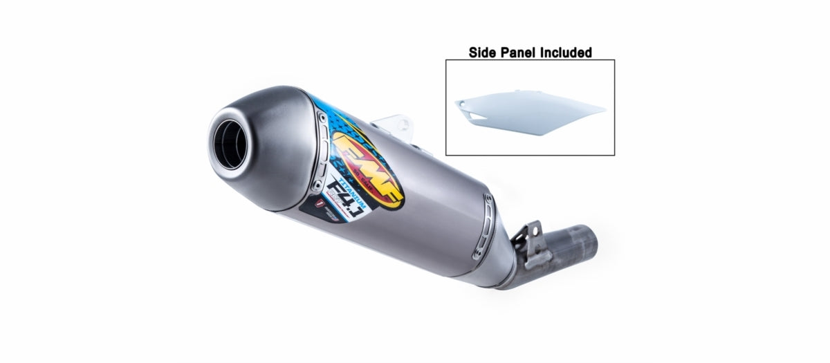 FMF Racing Factory 4.1 RCT Blue Anodized Titanium Slip-On Muffler w/Titanium End Cap for Honda CRF450R 13-16