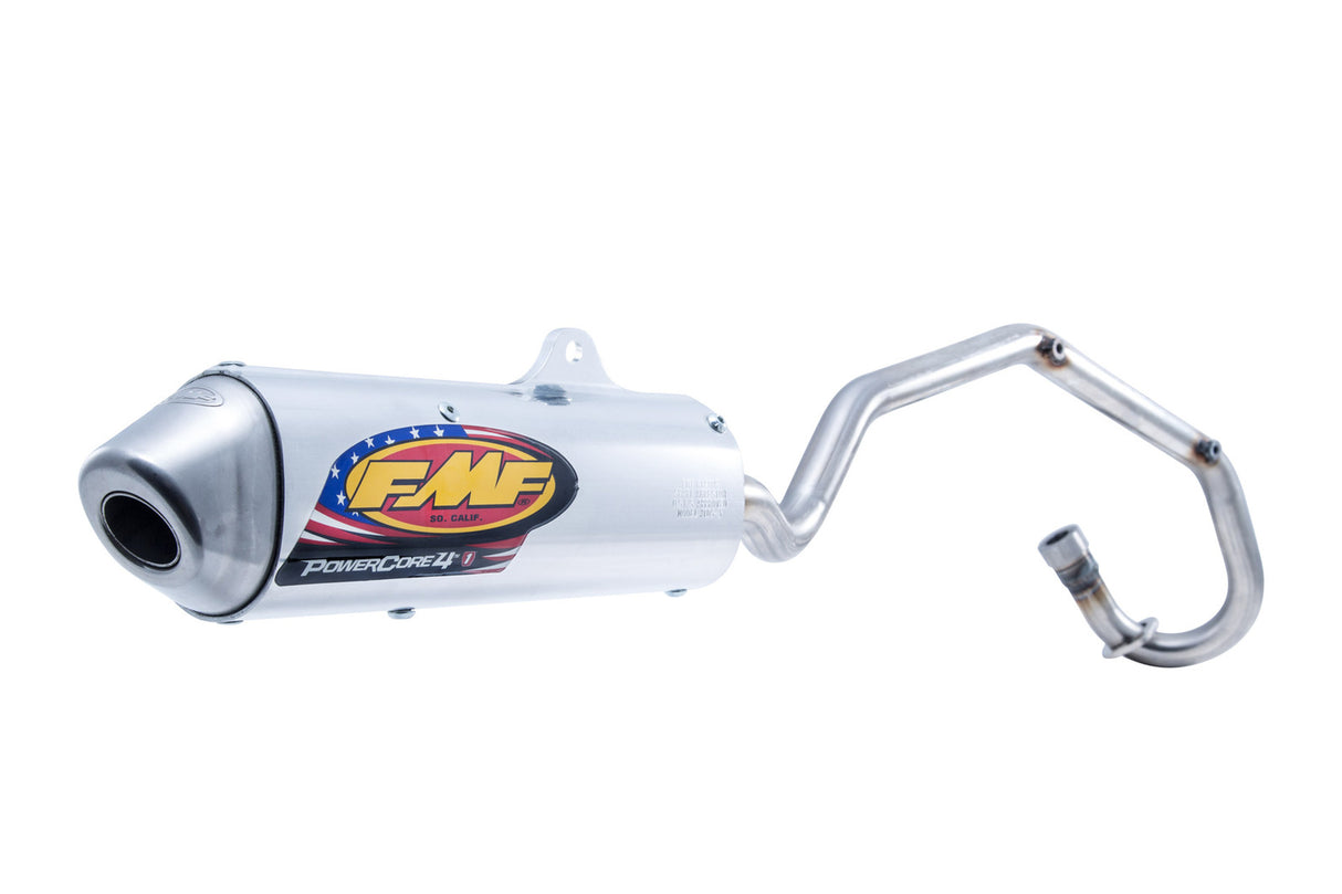 FMF Racing Mini Powercore 4 Aluminum Slip-On Muffler w/Stainless Hi-Flo Core & End Cap for Kawasaki KLX110 02-22/Suzuki DRZ110 03-05