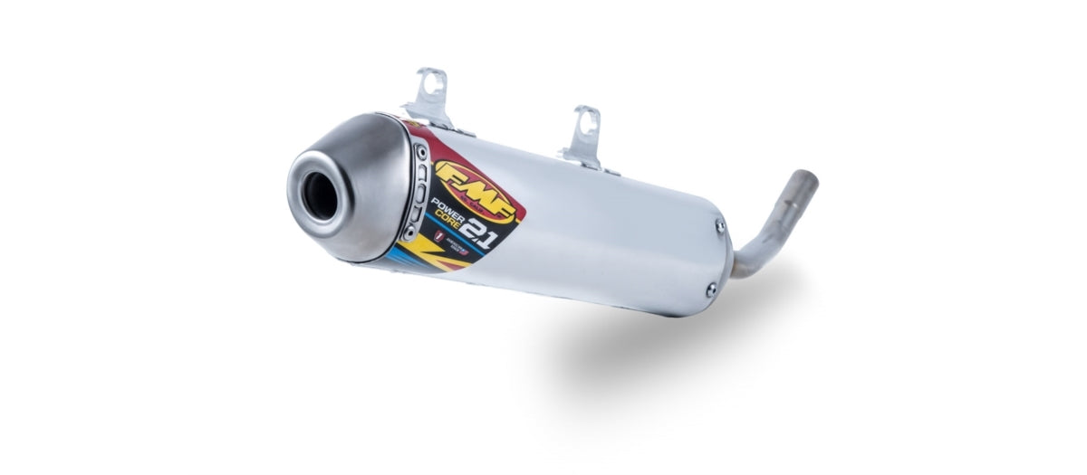 FMF Racing Powercore 2.1 Aluminum Muffler w/Stainless End Cap for Yamaha YZ250 02-24