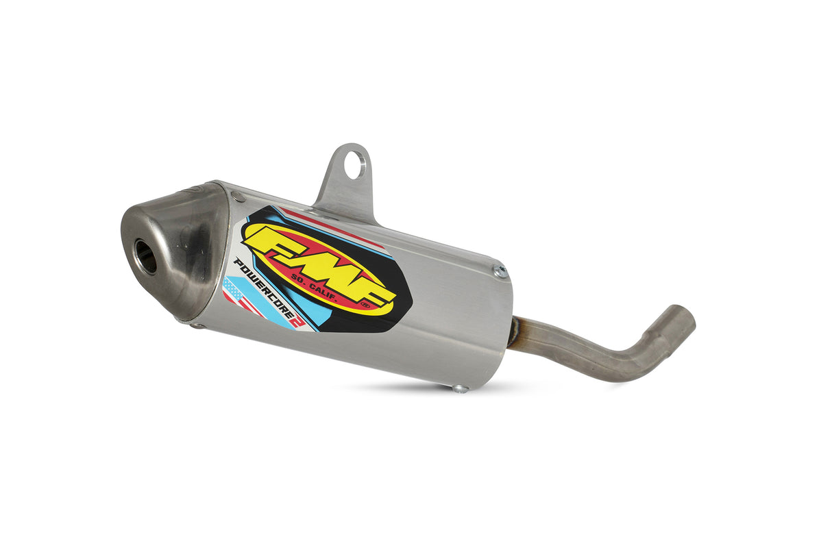 FMF Racing Powercore 2.1 Aluminum Muffler w/Stainless End Cap for KTM 85SX 18-24/Husqvarna TC85 18-24/Gas Gas MC85 21-24