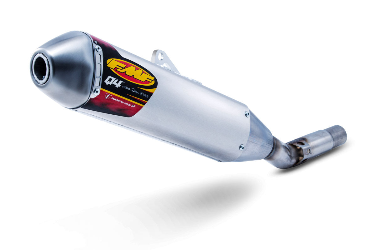 FMF Racing Q4 Hex Aluminum Slip-On Muffler w/Stainless End Cap for Kawasaki KLX400SR 03-04/Suzuki DRZ400 06-07/DRZ400S 00-22/DRZ400SM 05-07 & 09-21