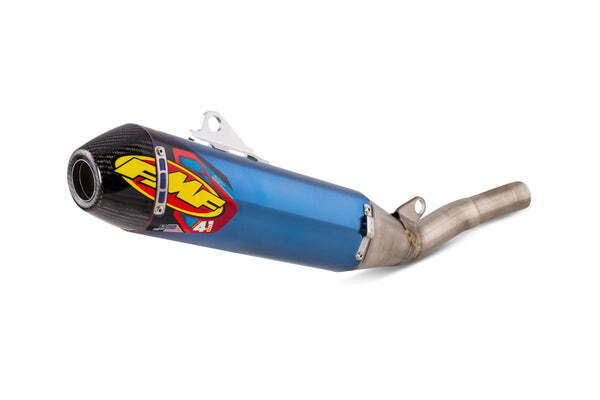 FMF Racing Factory 4.1 RCT Blue Anodized Titanium Slip-On Muffler w/Carbon End Cap for Honda CRF250R/CRF250RX 22-24