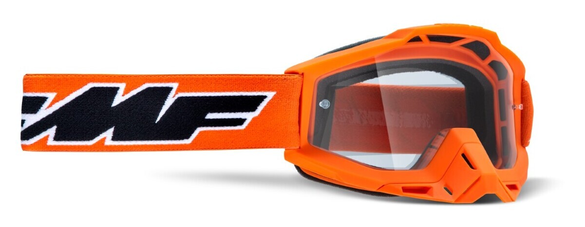 FMF Vision Powerbomb Goggles Rocket Orange w/Clear Lens