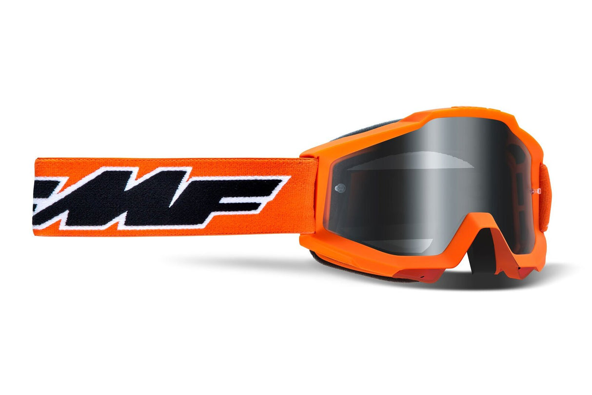 FMF Vision Powerbomb Youth Goggles Rocket Orange w/Mirror Silver Lens