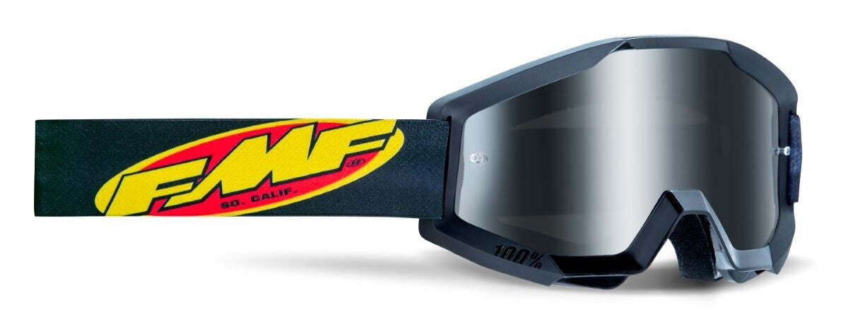 FMF Vision Powercore Youth Goggles Core Black w/Mirror Silver Lens