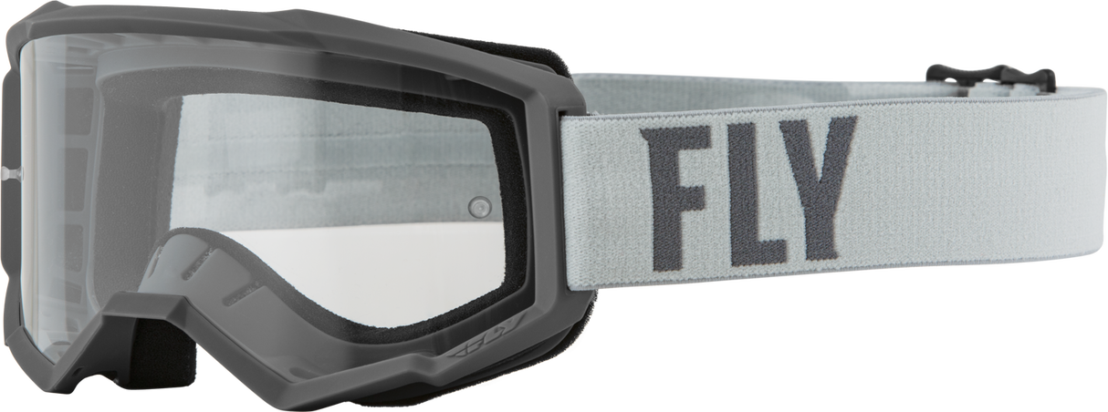 FLY 2023 Focus Youth Goggles Grey/Dark Grey w/Clear Lens