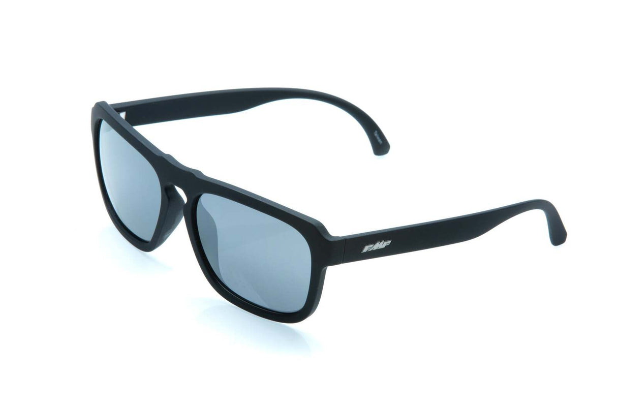 FMF Vision Emler Sunglasses Matte Black w/Silver Mirror Lens