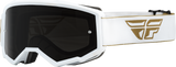 FLY 2023 Zone Youth Goggles Gold/White w/Dark Smoke/Smoke Lens