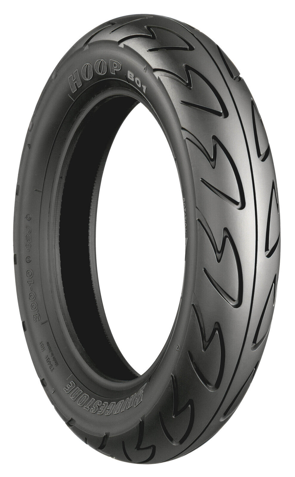 Bridgestone HOOP B01 Bias Front or Rear Tyre 100/80-12 56J Tubeless