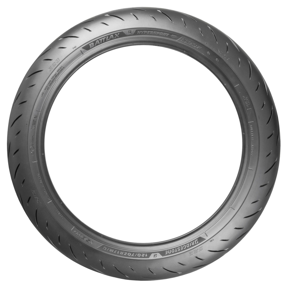 Bridgestone Battlax Hypersport S23 Front Tyre 120/70 ZR-17 58W Tubeless