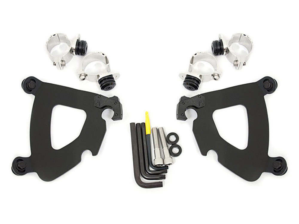 Memphis Shades MEM-MEB1984 Black Gauntlet Trigger-Lock Mounting Hardware for Sportster XL1200X 10-15