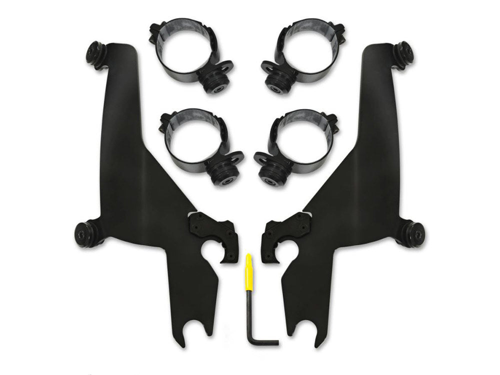 Memphis Shades MEM-MEB2047 Windshield Mount Kit Black for Sport Glide 18-Up