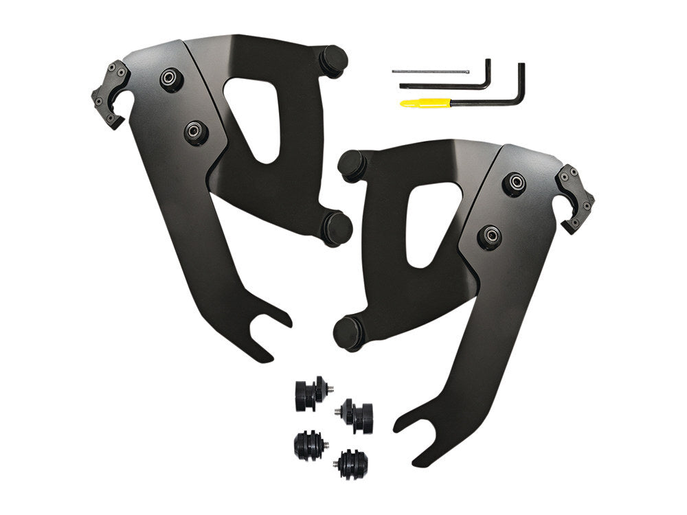 Memphis Shades MEM-MEB2048 Black Road Warrior Trigger-Lock Mounting Hardware for Softail Slim 18-21