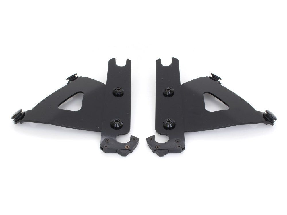 Memphis Shades MEM-MEB2053 Black Road Warrior Trigger-Lock Mounting Hardware for FL Softail 86-17 without Spotlight Bar