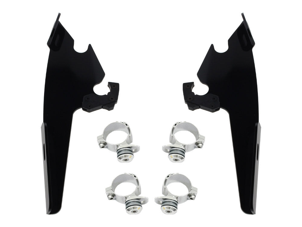 Memphis Shades MEM-MEB8976 Batwing Fairing Trigger-Lock Mounting Hardware Black for Dyna 06-17/Street Bob 18-Up