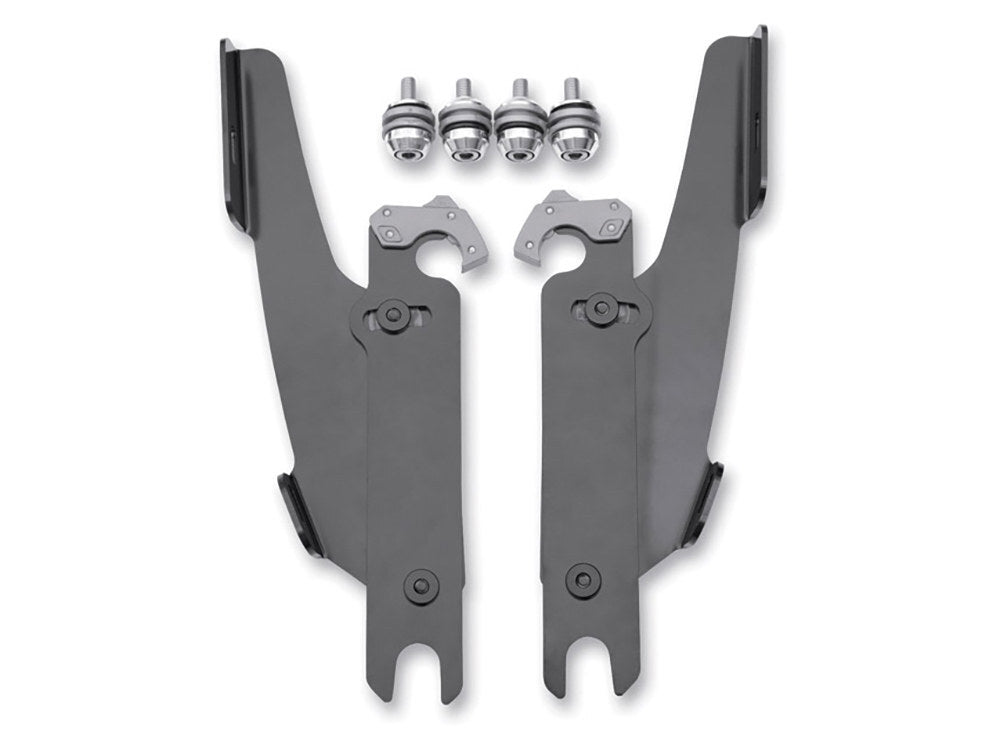 Memphis Shades MEM-MEK1952 Black Batwing Fairing Trigger-Lock Mounting Hardware for FL Softail 86-17 without Spotlight Bar