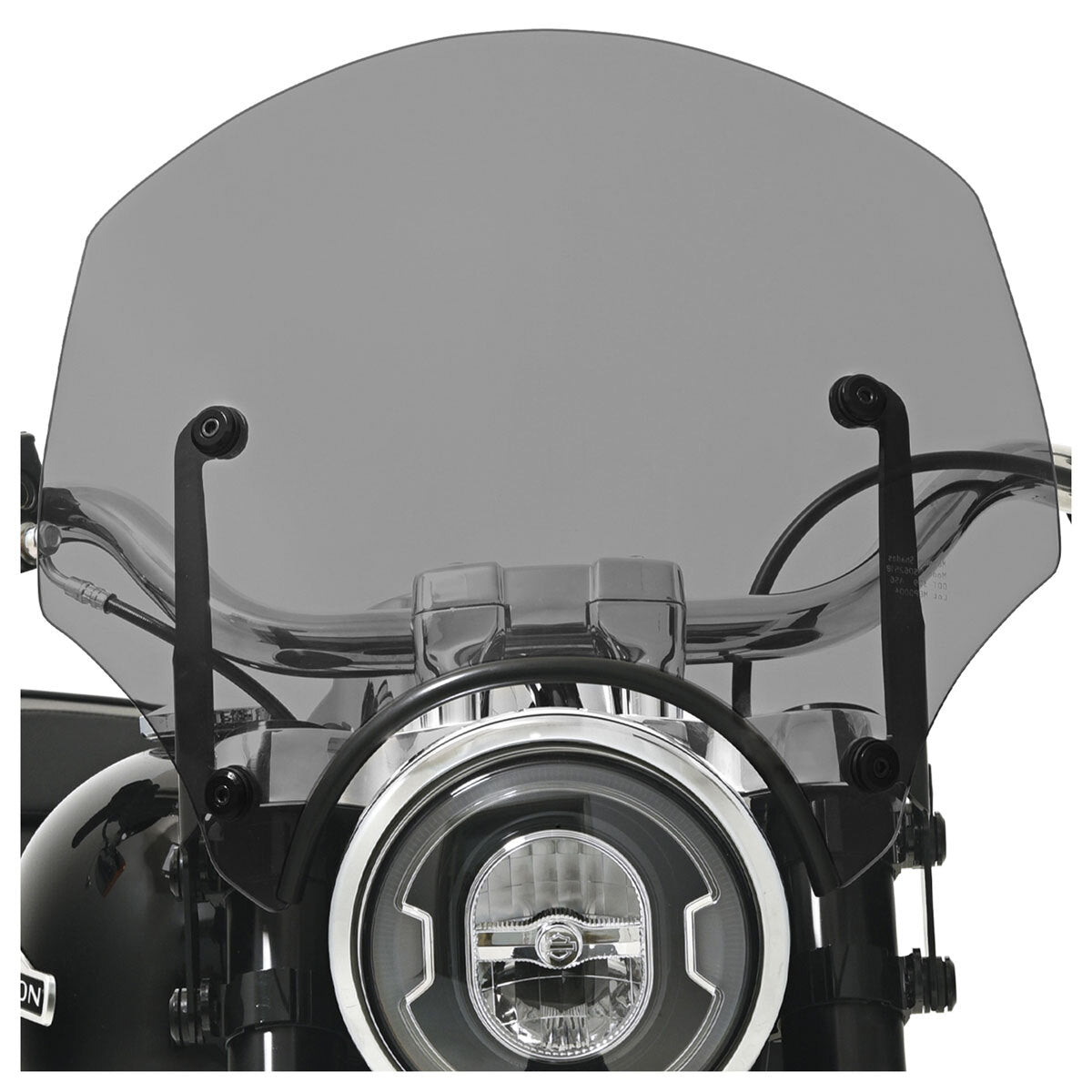 Memphis Shades MEM-MEP5233 El Paso Windshield Black Smoke 13" High for models w/5-3/4" Headlights [INTERNAL]