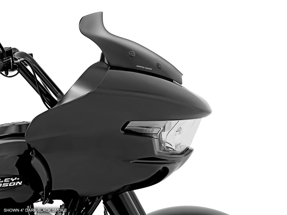 Memphis Shades MEM-MEP88210 4" Spoiler Windshield Dark Smoke for Harley-Davidson CVO Road Glide 23-Up/Road Glide 24-Up Models