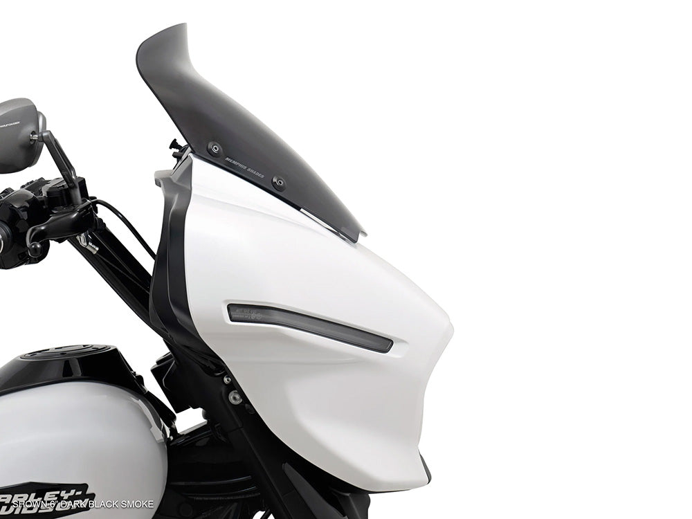 Memphis Shades MEM-MEP89010 6" Spoiler Windshield Dark Smoke for Harley-Davidson CVO Street Glide 23-Up/Street Glide 24-Up Models