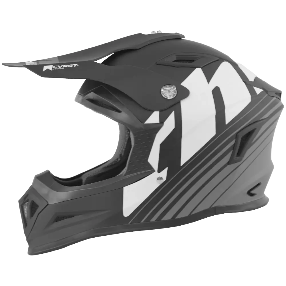 Thrila Miami Matte Black/Grey Helmet