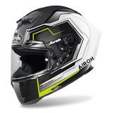 Airoh GP550 S Rush Gloss White/Yellow Helmet [Size: SM] [INTERNAL]