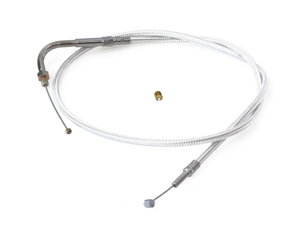 Magnum Shielding MS-3303 Sterling Chromite 33-1/2" Throttle Cable for Big Twin/Sportster 76-80