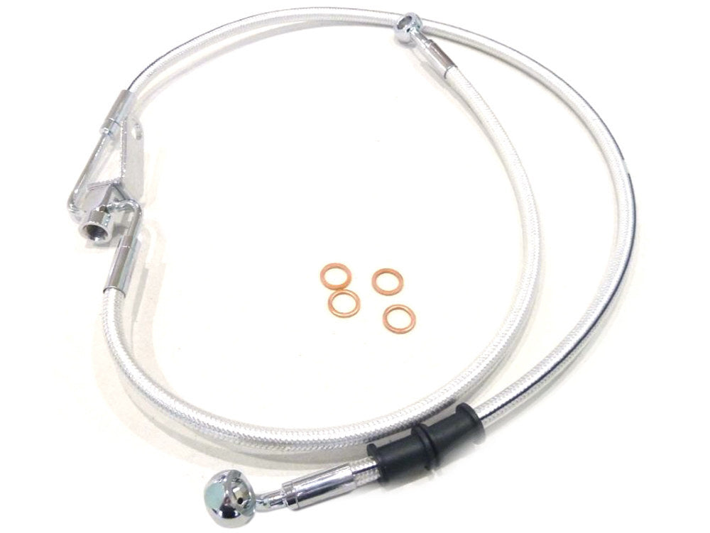 Magnum Shielding MS-3619 Sterling Chromite Rear Brake Line for Softails 08-10