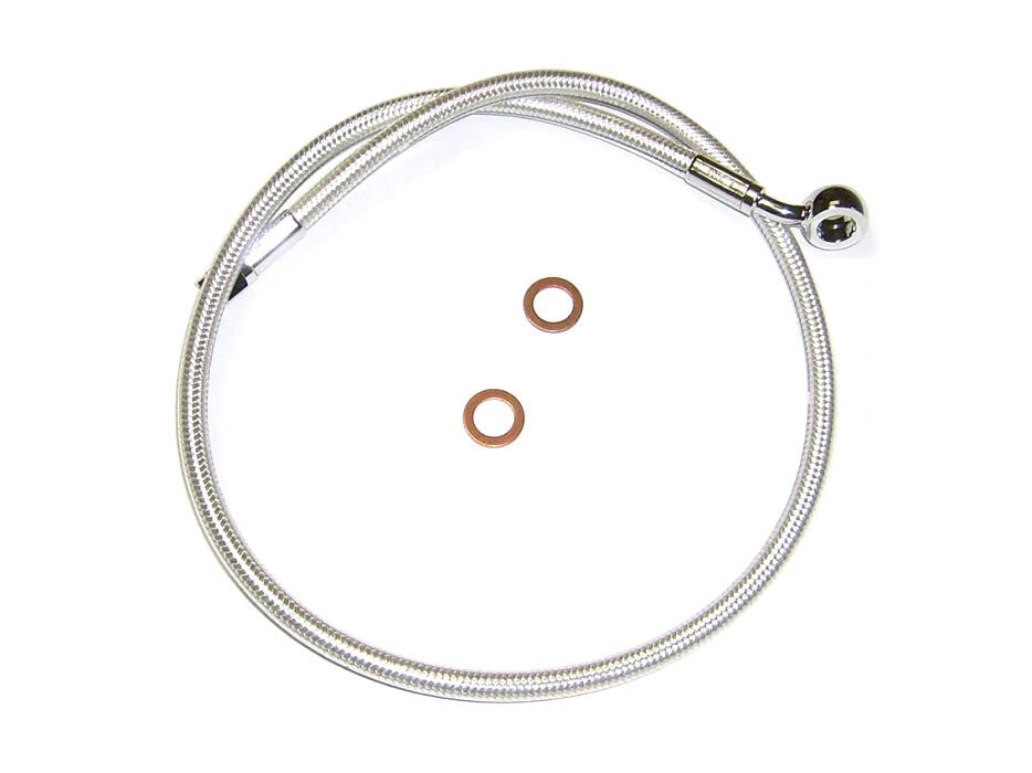 Magnum Shielding MS-AS37123 Sterling Chromite 23" Upper Front Brake Line w/10mm x 35 Degree Banjo