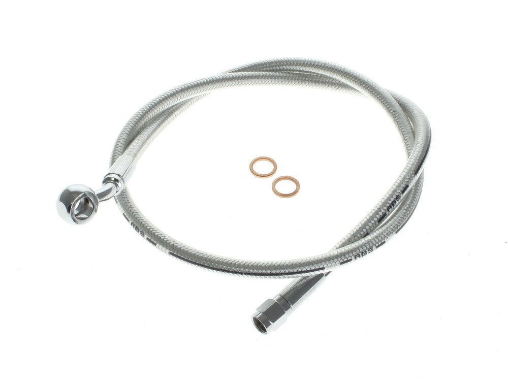 Magnum Shielding MS-AS37134 Sterling Chromite 34" Upper Front Brake Line w/10mm x 35 Degree Banjo