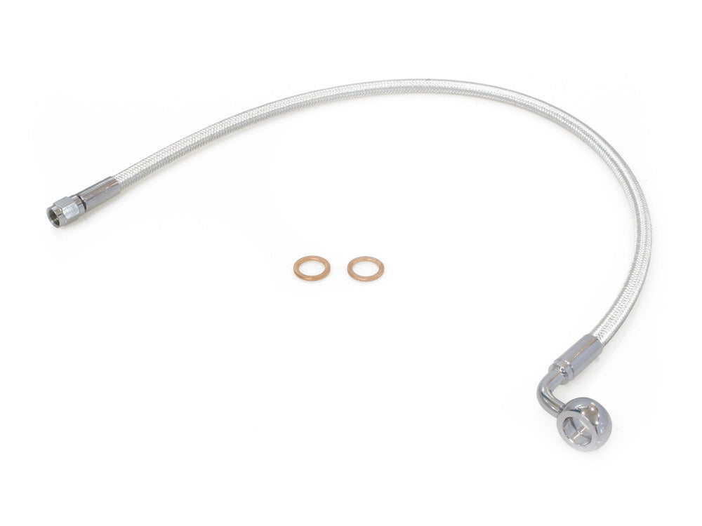 Magnum Shielding MS-AS378022 Sterling Chromite 22" Upper Front Brake Line w/12mm x 90 Degree Banjo