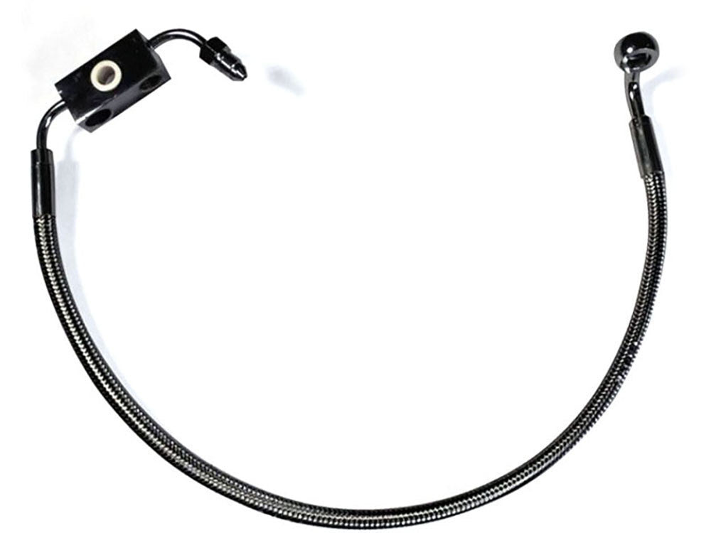 Magnum Shielding MS-AS47008 Black Pearl Stock Length Lower Front Brake Line for Sportster Seventy-Two 14-16 w/ABS & Single Front Disc Caliper