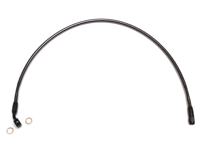 Magnum Shielding MS-AS47142 Black Pearl 42" Upper Front Brake Line w/10mm x 35 Degree Banjo