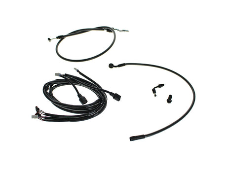 Magnum Shielding MS-KIT-FXBR25-10ROLLER-BP Black Pearl 10" Burleigh Roller Bars Cable Kit for Harley-Davidson FXBR 25-Up