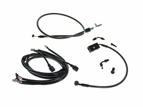 Magnum Shielding MS-KIT-FXBR25-12-BP Black Pearl 12" Bars Cable Kit for Harley-Davidson FXBR 25-Up