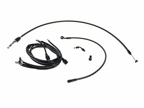 Magnum Shielding MS-KIT-FXBR25-8ROLLER-BP Black Pearl 8" Burleigh Roller Bars Cable Kit for Harley-Davidson FXBR 25-Up