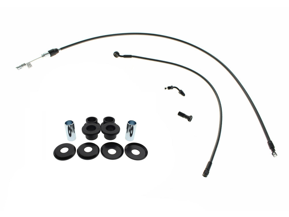 Magnum Shielding MS-KIT-FXLRS-95-BP Black Pearl Cable Kit for 9.5" Risers on Harley-Davidson Low Rider S/Low Rider ST 25-Up