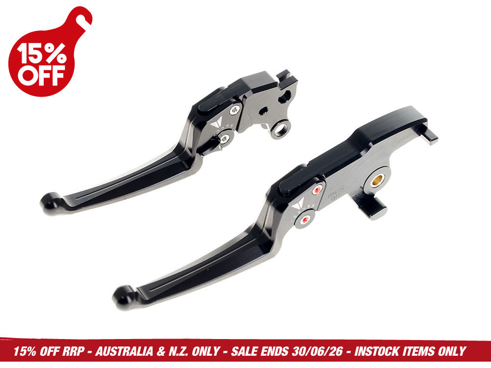 Muller Motorcycle AG MUL-150-20 Adjustable Levers Black for Harley-Davidson Softail 25-Up
