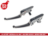 Muller Motorcycle AG MUL-150-30 Adjustable Levers Black for most Harley-Davidson Touring 21-24 w/Cable Clutch