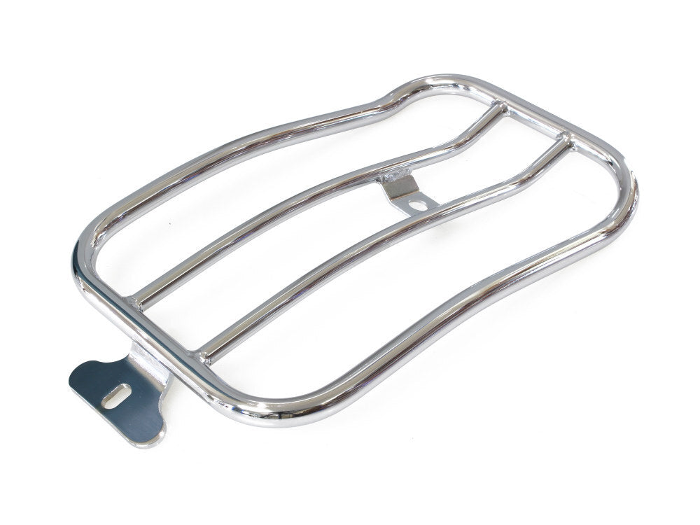 Motherwell Products MWL-180 Solo Seat Luggage Rack Chrome for FX Softail 07-15/Cross Bones 08-11