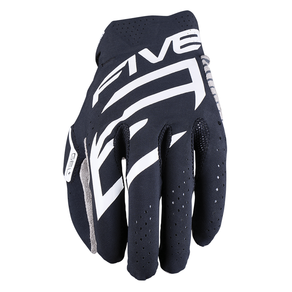 Five MXF Race Black Gloves