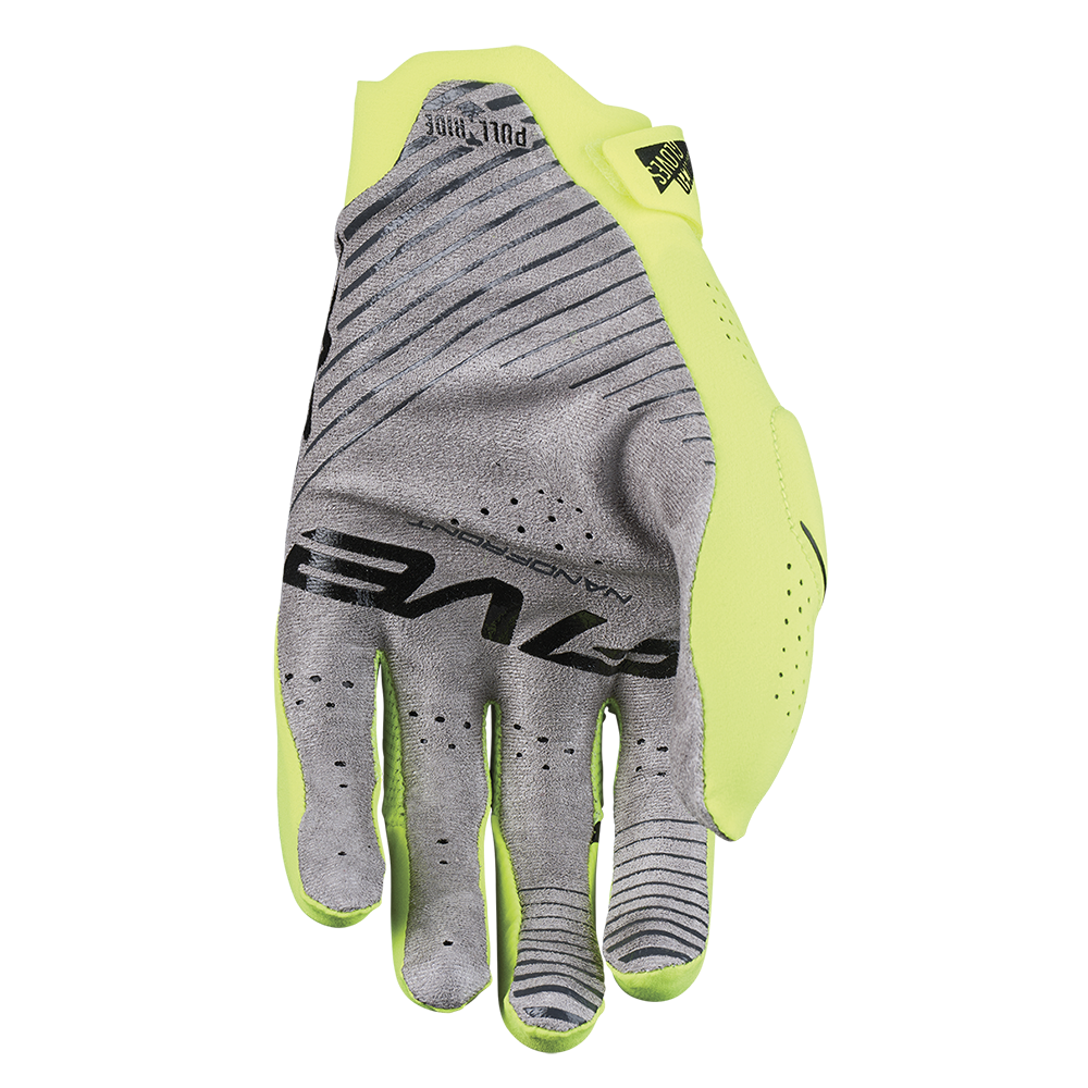 Five MXF Race Fluro Yellow Gloves