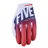Five MXF2 Evo Split White/Red/Blue Gloves