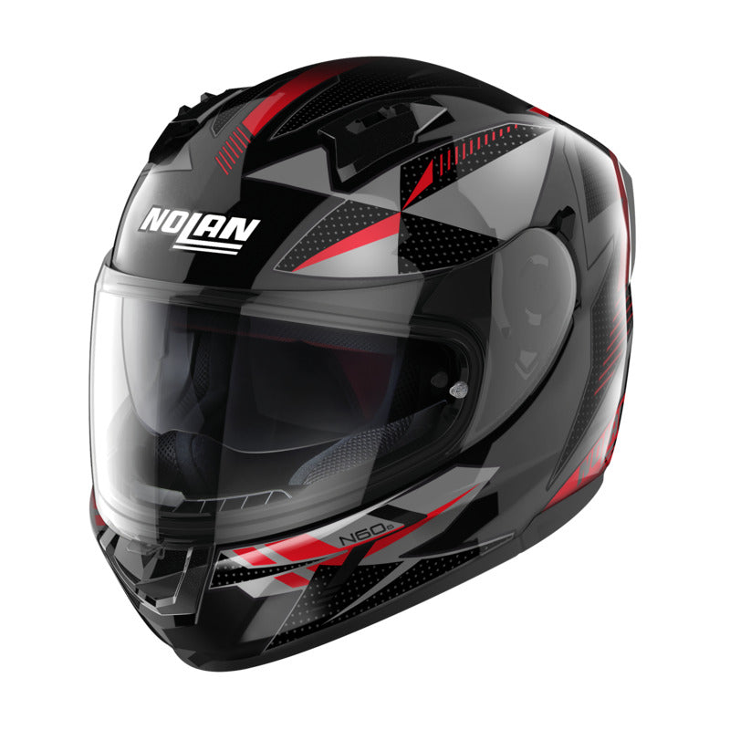 Nolan N60-6 Wiring Black/Red/Silver Helmet
